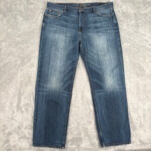 Lucky Brand Vintage Straight Jeans Mens 40x32 (Fits 41x31)‎ Blue Denim Classic